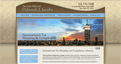 Desktop Screenshot of jacobstaxlaw.com